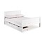 Alaterre Furniture Harmony Full Wood Platform Bed with Storage Drawers, White AJHO20WHS - alternate 1